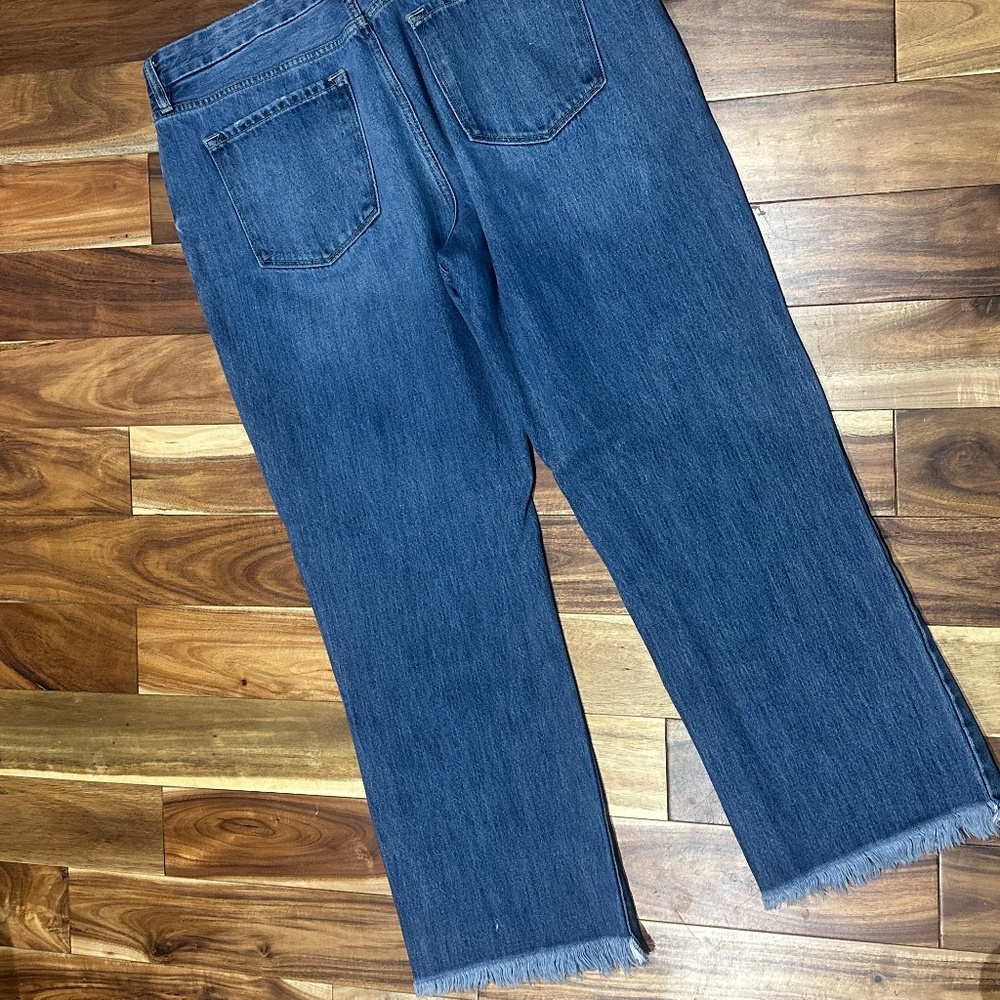 KanCan Jeans Fringe cuffs, button fly